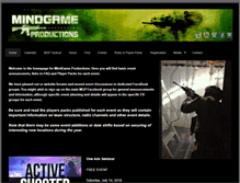 Tablet Screenshot of mindgame-productions.com